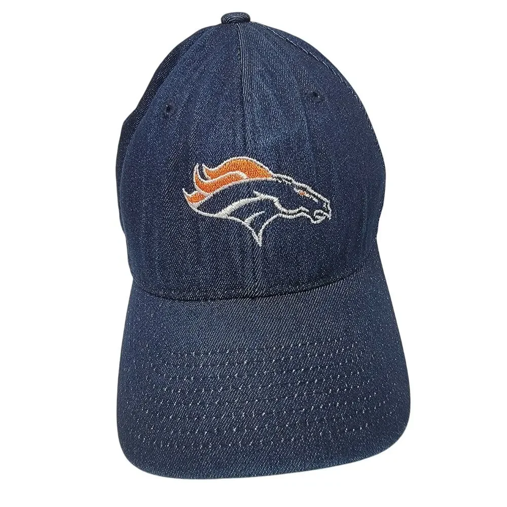 Vintage Denim FlexFit Denver‎ Broncos Baseball Hat size S/M